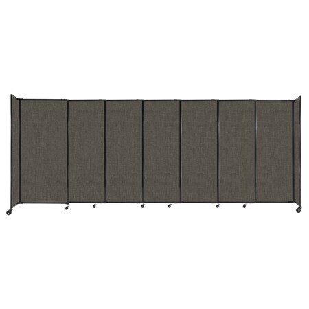 Versare StraightWall Sliding Portable Partition 15'6" x 6' Mocha Fabric 1448586